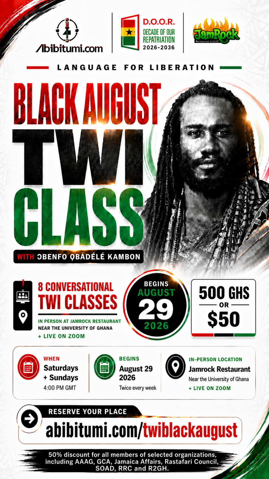 Designing Return Through Language: Black August Twi Classes Begin